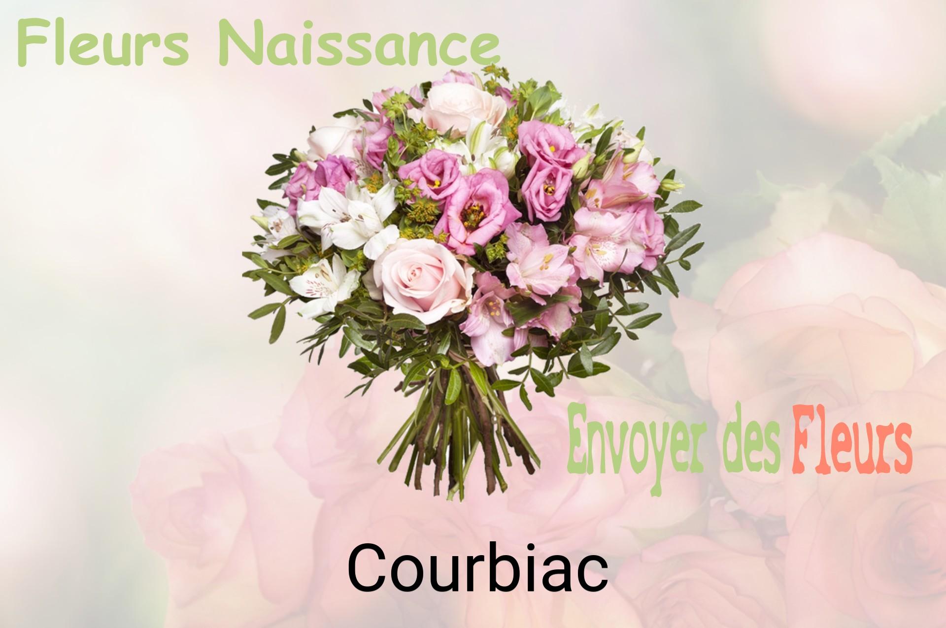 Bouquet de fleurs de naissance livré à Courbiac